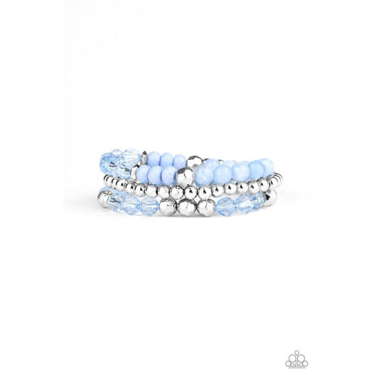 Sugary Shimmer Blue Bracelet - Paparazzi - Paparazzi - Dare2bdazzlin N Jewelry