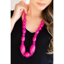 Load image into Gallery viewer, Summer Breezin Pink Necklace - Paparazzi - Dare2bdazzlin N Jewelry

