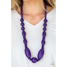 Load image into Gallery viewer, Summer Breezin Purple Necklace - Paparazzi - Dare2bdazzlin N Jewelry

