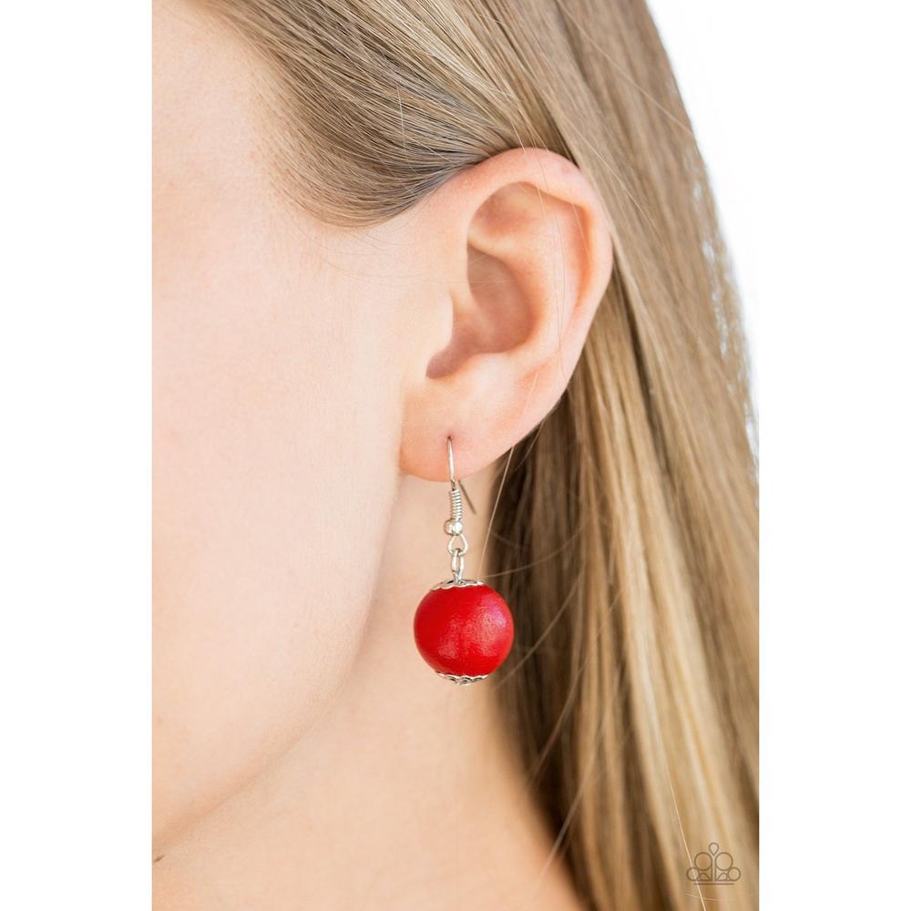 Summer Breezin Red Necklace - Paparazzi - Dare2bdazzlin N Jewelry