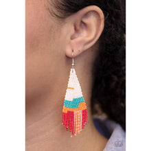 Load image into Gallery viewer, Summer Heat - White Earrings - Paparazzi - Dare2bdazzlin N Jewelry
