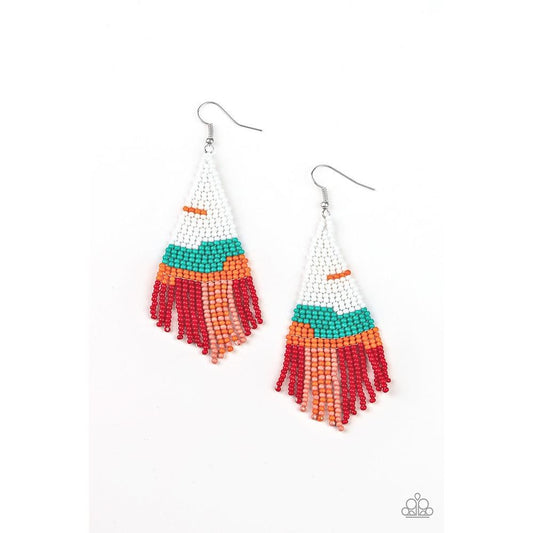 Summer Heat - White Earrings - Paparazzi - Dare2bdazzlin N Jewelry