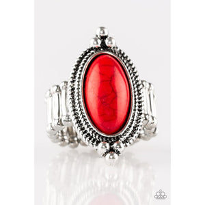 Summer Sandstone - Red Ring - Paparazzi - Paparazzi - Dare2bdazzlin N Jewelry
