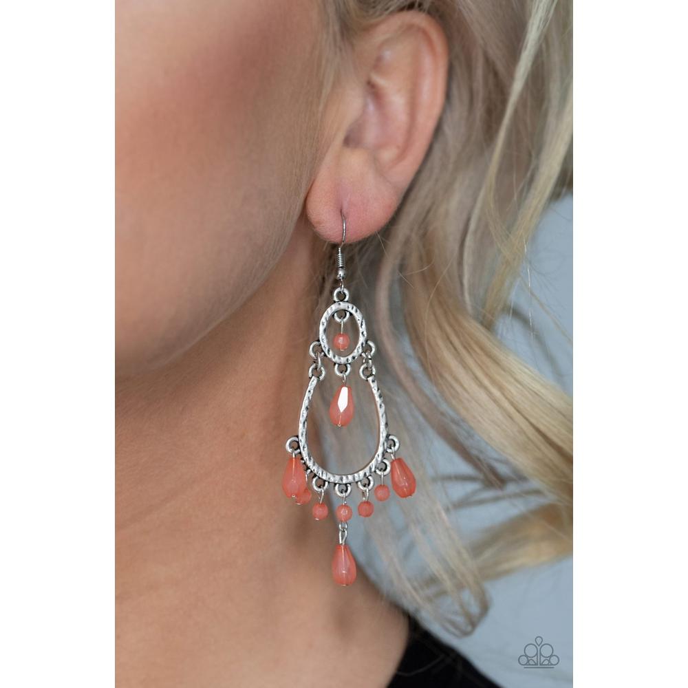 Summer Sorbet - Orange Earrings - Paparazzi - Dare2bdazzlin N Jewelry