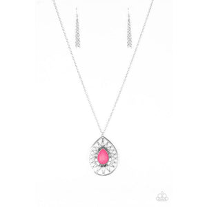 Summer Sunbeam Pink Necklace - Paparazzi - Dare2bdazzlin N Jewelry