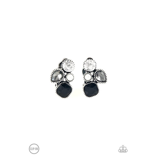 Super Superstar Black Earrings - Paparazzi - Dare2bdazzlin N Jewelry