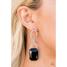 Load image into Gallery viewer, Superstar Status - Black Earrings - Paparazzi - Dare2bdazzlin N Jewelry
