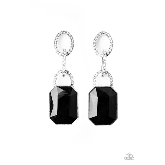 Superstar Status - Black Earrings - Paparazzi - Dare2bdazzlin N Jewelry