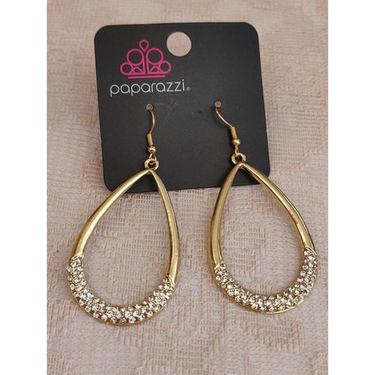 Take A Dip Gold Earrings - Paparazzi - Dare2bdazzlin N Jewelry