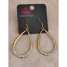 Load image into Gallery viewer, Take A Dip Gold Earrings - Paparazzi - Dare2bdazzlin N Jewelry
