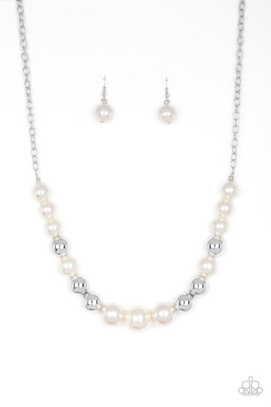 Take Note - White Necklace - Paparazzi - Dare2bdazzlin N Jewelry