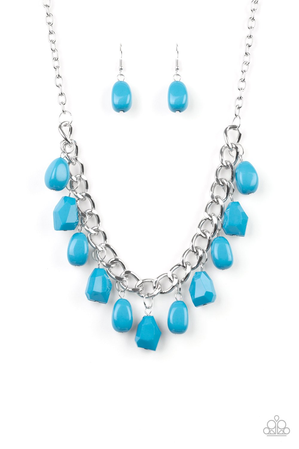 Take The COLOR Wheel! - Blue Necklace - Paparazzi - Dare2bdazzlin N Jewelry