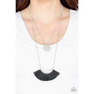 Tassel Temptation Black Necklace - Paparazzi - Dare2bdazzlin N Jewelry