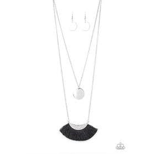 Tassel Temptation Black Necklace - Paparazzi - Dare2bdazzlin N Jewelry