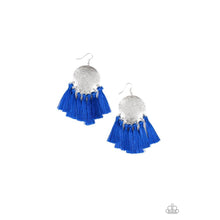 Load image into Gallery viewer, Tassel Tribute Blue Earrings - Paparazzi - Dare2bdazzlin N Jewelry
