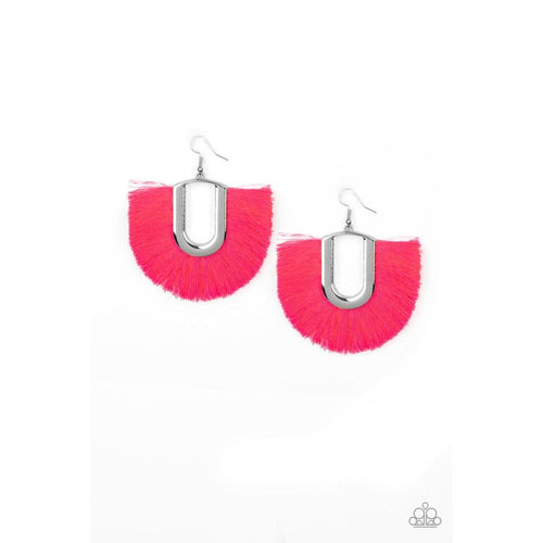 Tassel Tropicana Pink Earrings - Paparazzi - Dare2bdazzlin N Jewelry