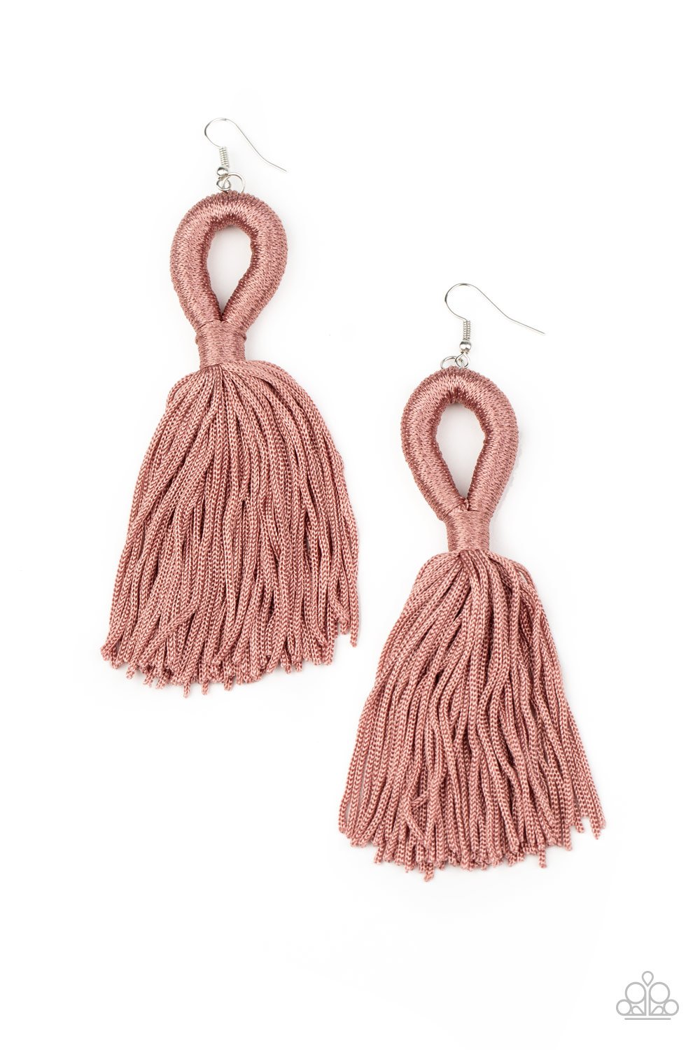 Tassels and Tiaras - Pink Earring - Paparazzi - Dare2bdazzlin N Jewelry