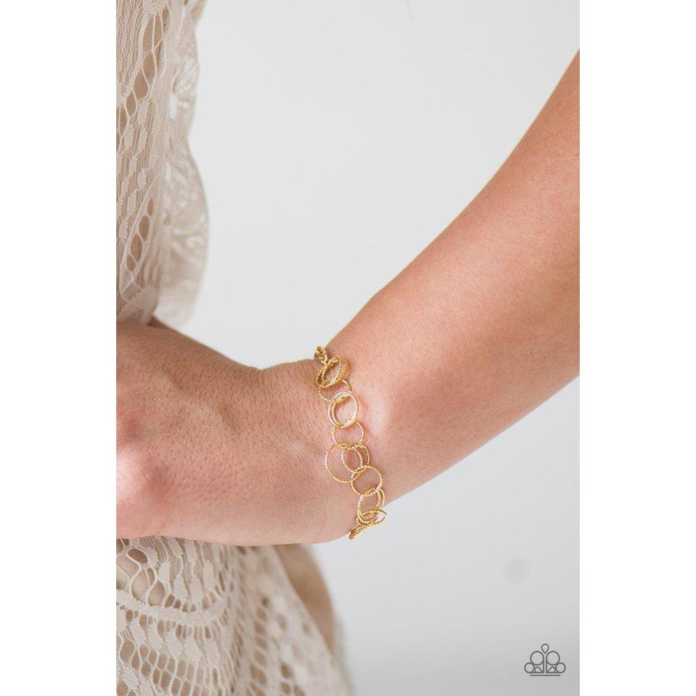 Team RINGLEADER - Gold Bracelet - Paparazzi - Paparazzi - Dare2bdazzlin N Jewelry