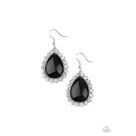 Teardrop Trendsetter - Black Earrings - Paparazzi - Dare2bdazzlin N Jewelry