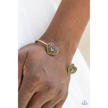 Load image into Gallery viewer, Tenderhearted Brass Bracelet - Paparazzi - Paparazzi - Dare2bdazzlin N Jewelry
