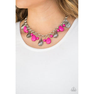 Terra Tranquility Pink Necklace - Paparazzi - Dare2bdazzlin N Jewelry