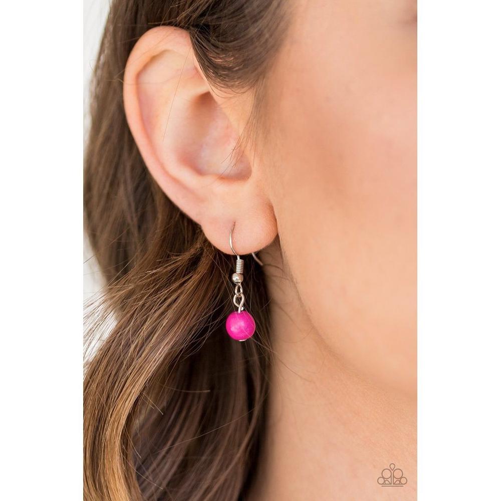 Terra Tranquility Pink Necklace - Paparazzi - Dare2bdazzlin N Jewelry