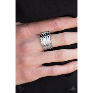Texture Timbre - Silver - Ring - Paparazzi - Paparazzi - Dare2bdazzlin N Jewelry