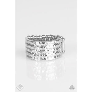 Texture Timbre - Silver - Ring - Paparazzi - Paparazzi - Dare2bdazzlin N Jewelry
