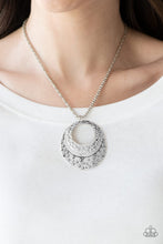 Load image into Gallery viewer, Texture Trio - Silver Necklace - Paparazzi - Dare2bdazzlin N Jewelry
