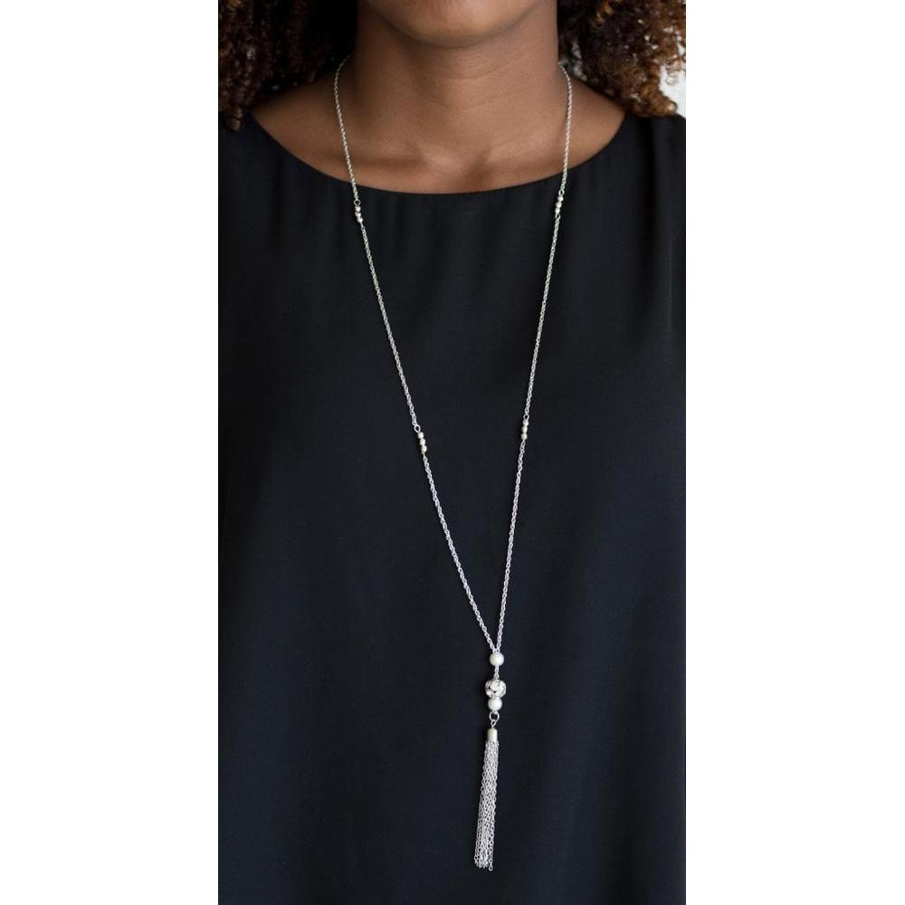 The Celebration Of The Century Silver Necklace - Paparazzi - Dare2bdazzlin N Jewelry