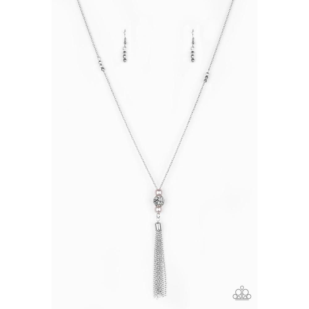 The Celebration Of The Century Silver Necklace - Paparazzi - Dare2bdazzlin N Jewelry