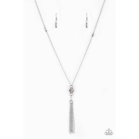 The Celebration Of The Century Silver Necklace - Paparazzi - Dare2bdazzlin N Jewelry