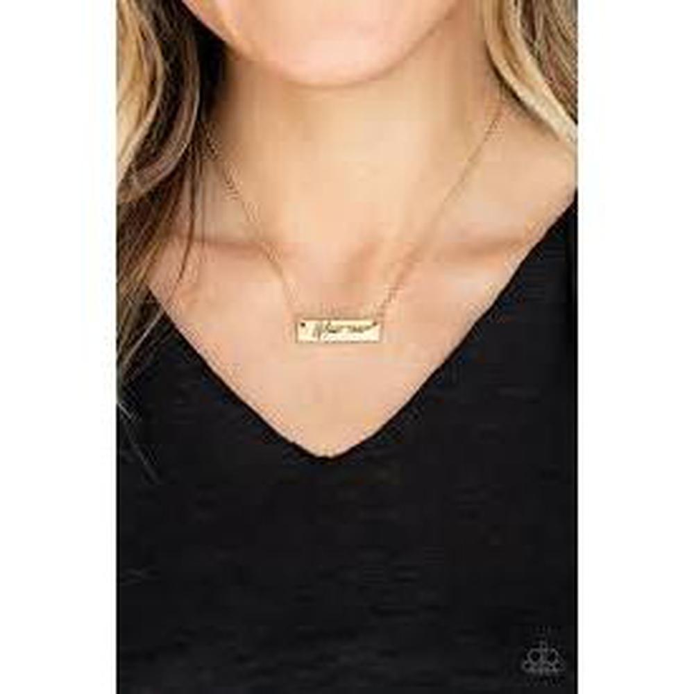 The GLAM-ma Gold Necklace - Dare2bdazzlin N Jewelry