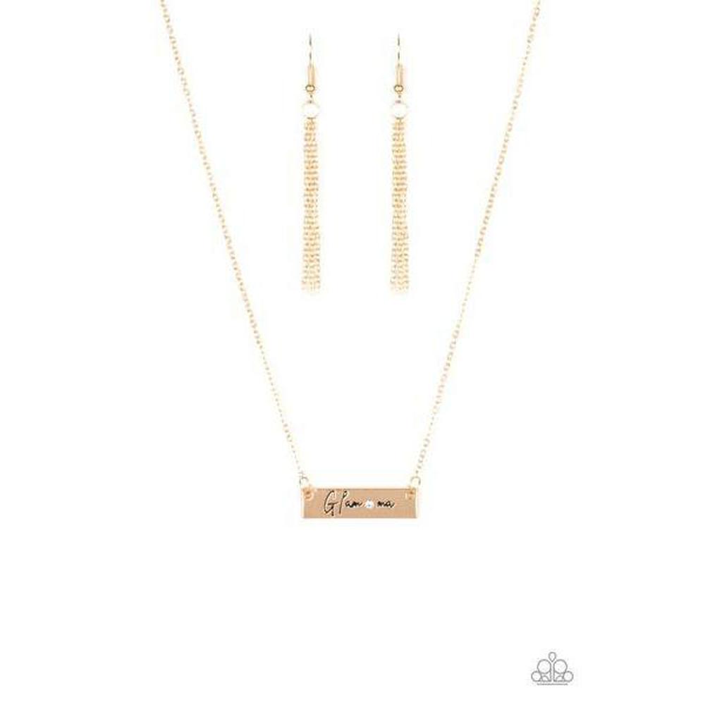 The GLAM-ma Gold Necklace - Dare2bdazzlin N Jewelry