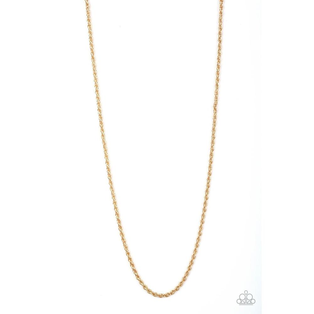 The Go to Guy Gold Necklace - Paparazzi - Dare2bdazzlin N Jewelry