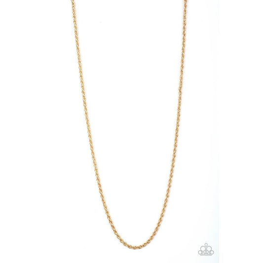 The Go to Guy Gold Necklace - Paparazzi - Dare2bdazzlin N Jewelry