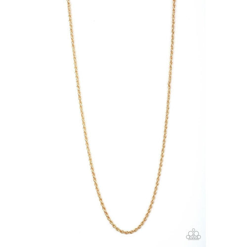 The Go to Guy Gold Necklace - Paparazzi - Dare2bdazzlin N Jewelry