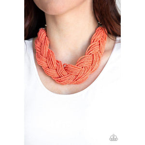 The Great Outback - Orange Necklace - Paparazzi - Dare2bdazzlin N Jewelry