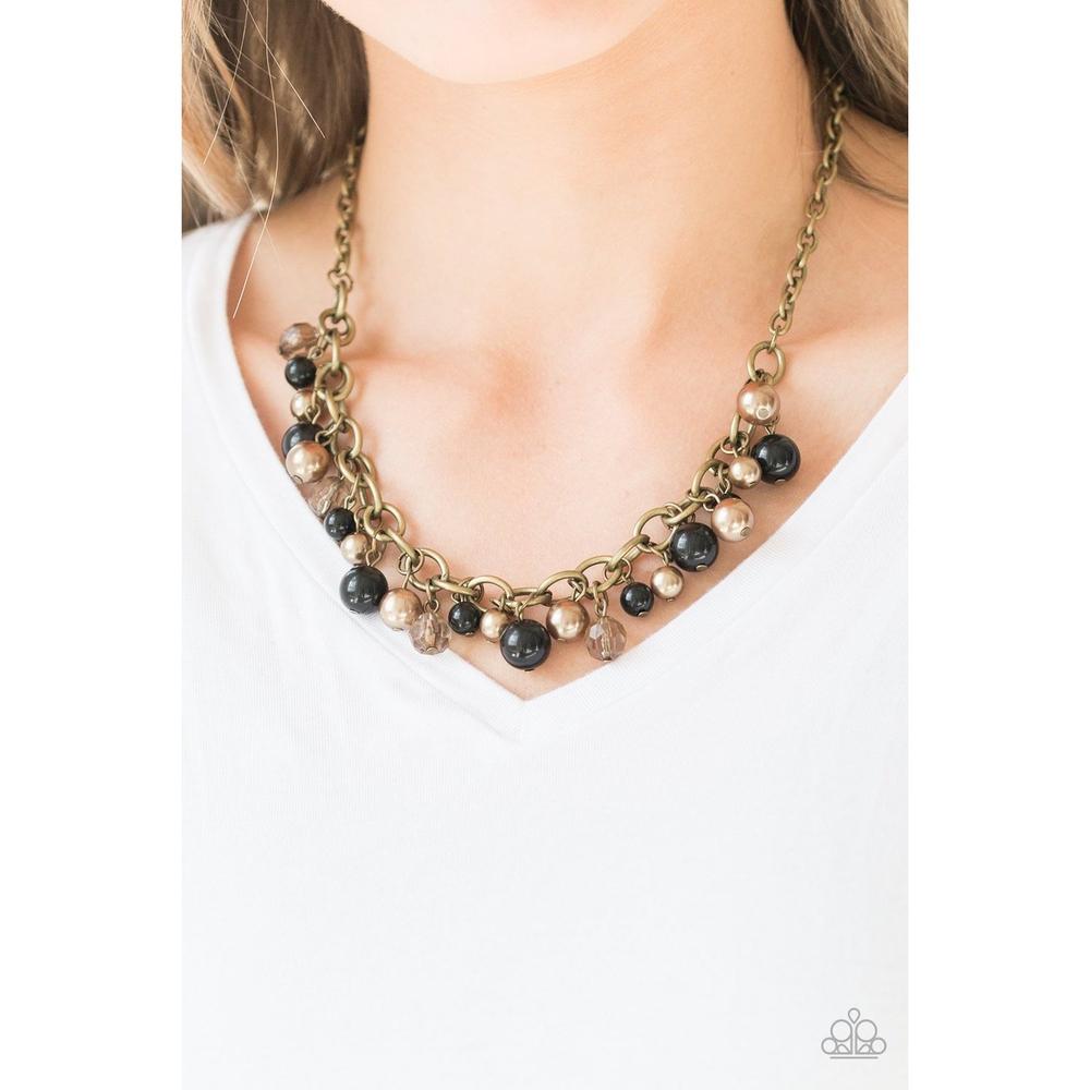 The GRIT Crowd - Black Necklace - Paparazzi - Dare2bdazzlin N Jewelry