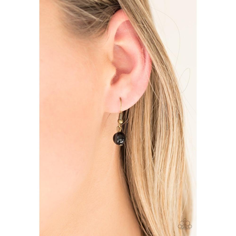 The GRIT Crowd - Black Necklace - Paparazzi - Dare2bdazzlin N Jewelry