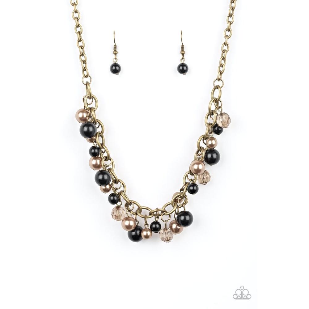 The GRIT Crowd - Black Necklace - Paparazzi - Dare2bdazzlin N Jewelry