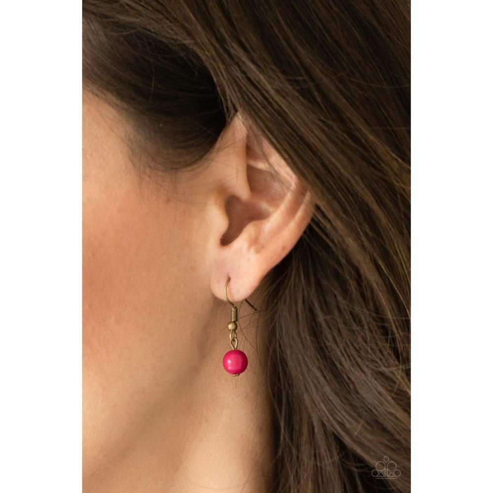 The GRIT Crowd - Pink Necklace - Paparazzi - Dare2bdazzlin N Jewelry