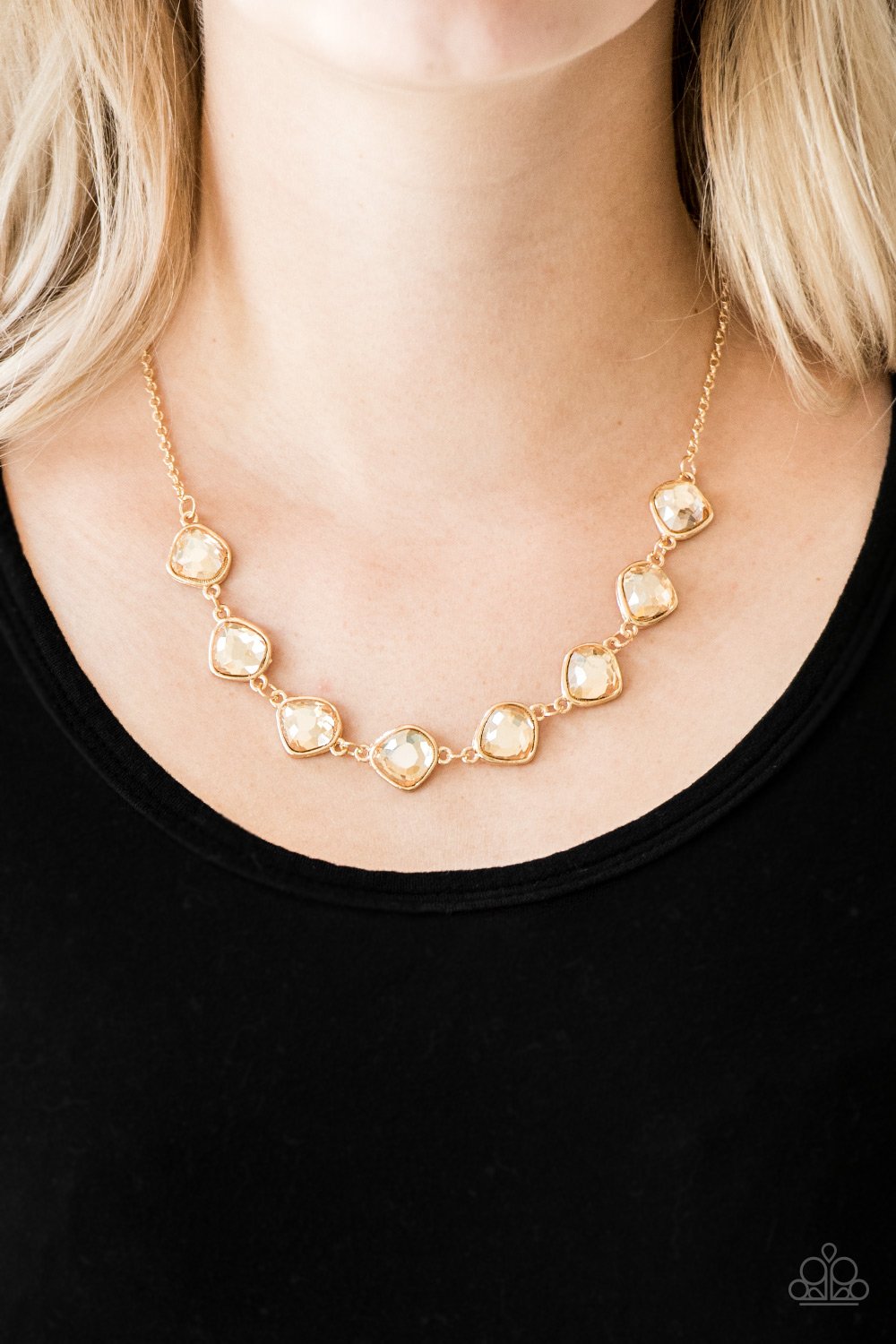 The Imperfectionist - Gold Necklace - Paparazzi - Dare2bdazzlin N Jewelry
