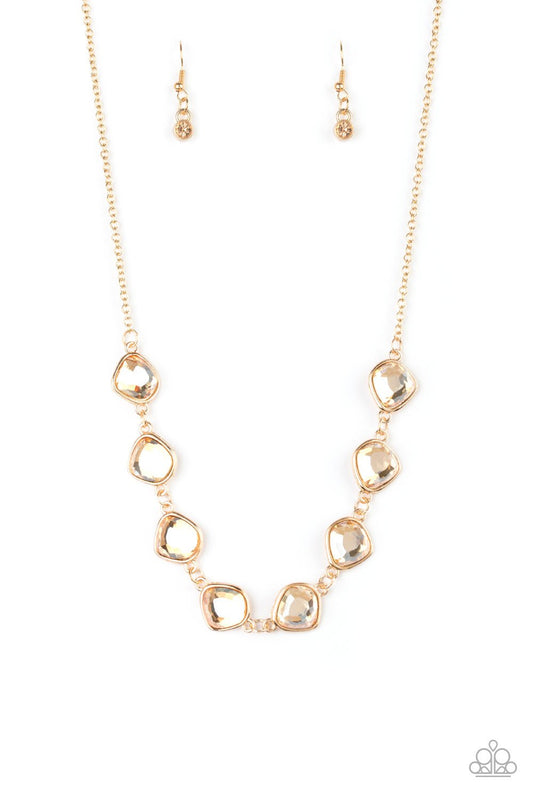 The Imperfectionist - Gold Necklace - Paparazzi - Dare2bdazzlin N Jewelry