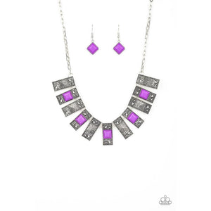 The MANE Contender Purple Necklace - Paparazzi - Dare2bdazzlin N Jewelry