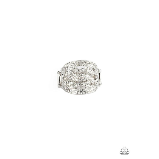 The Money Maker White Ring - Paparazzi - Paparazzi - Dare2bdazzlin N Jewelry