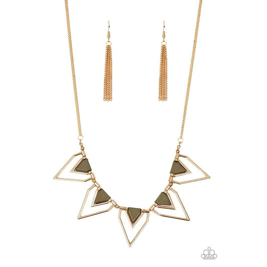 The Pack Leader - Green Necklace - Paparazzi - Dare2bdazzlin N Jewelry