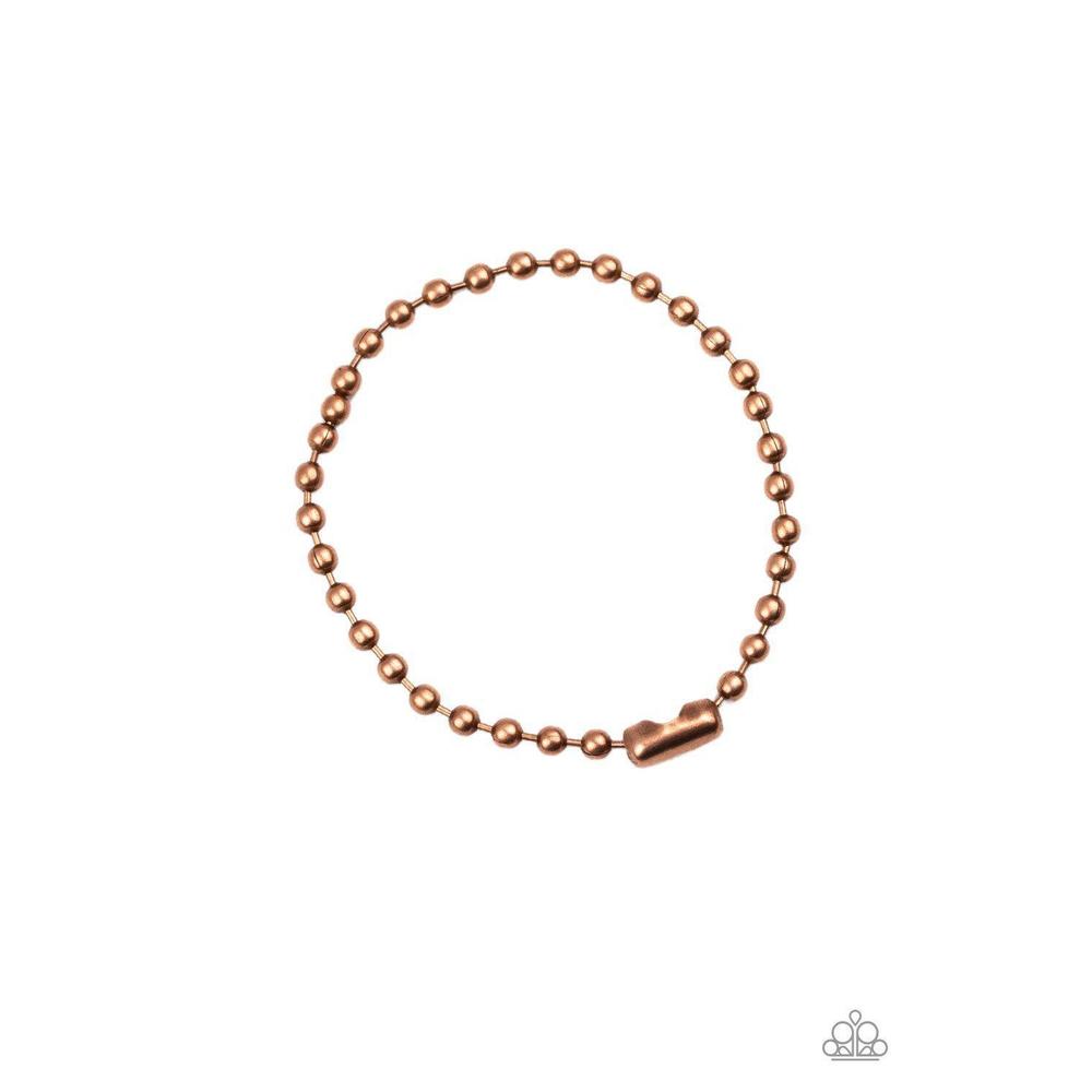 The Recruit Men's Copper Bracelet - Paparazzi - Dare2bdazzlin N Jewelry