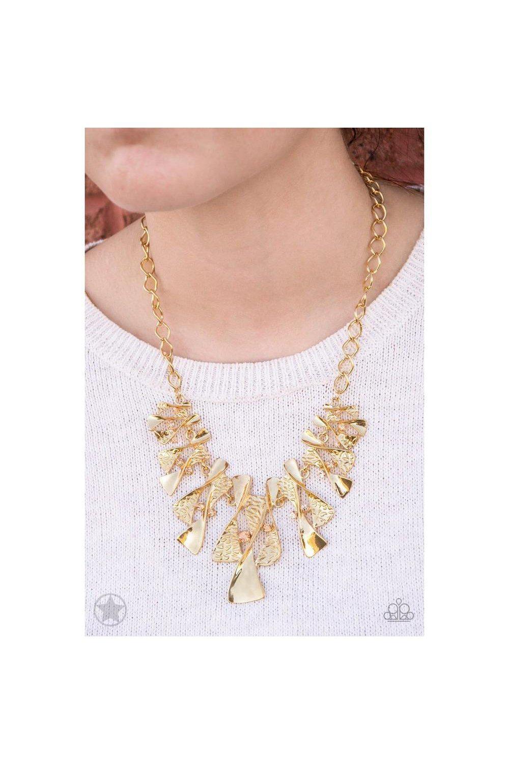 The Sands of Time - Gold Necklace - Paparazzi - Dare2bdazzlin N Jewelry