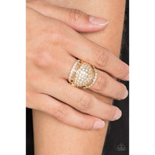 Load image into Gallery viewer, The Seven-FIGURE Itch - Gold Ring - Paparazzi - Dare2bdazzlin N Jewelry
